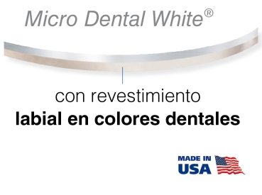 Níquel-titanio SE, con revestimiento de plástico de colores dentales, Euro Form, REDONDO