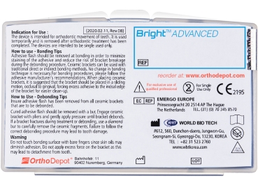 Bright™ ADVANCED, Kit ( MS / MI  3 - 3), MBT* .022"