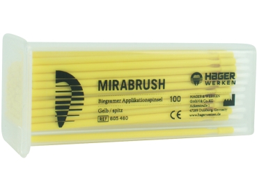 Mirabrush Regular amarillo/afilado 100uds.