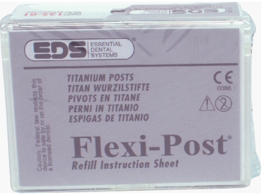 Flexi Post Titanium Pins 1 rojo 10pcs+prov.