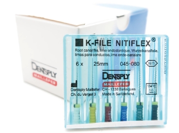 Nitiflex® K-Lima - longitud 21 mm, ISO 020, amarillo