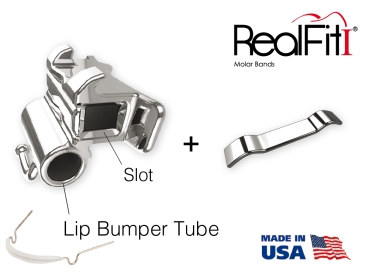 RealFit™ I - MI, combinación doble incl. tubo para Lip Bumper (diente 46) MBT* .022"