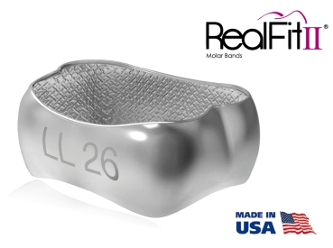 RealFit™ II snap - MS, combinación triple + cajetín palatal (diente 26, 27) MBT* .018"