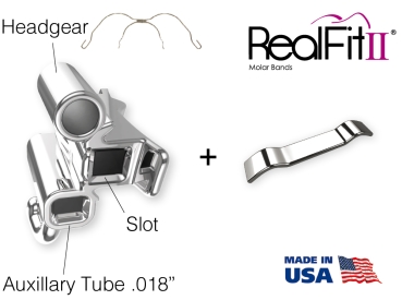 RealFit™ II snap - MS, combinación triple (diente 26, 27) Roth .018"