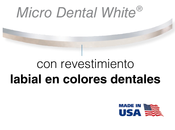 Níquel-titanio SE, con revestimiento de plástico de colores dentales, Euro Form, RECTANGULAR