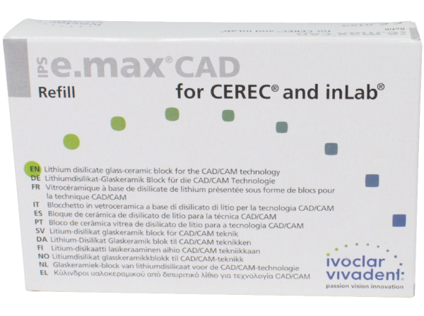 IPS e.max CAD Cer/inLab HT A4 C14 5pcs