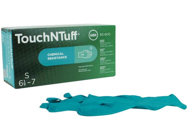 Touch N Tuff pdfr talla 6.5-7 verde 100pcs