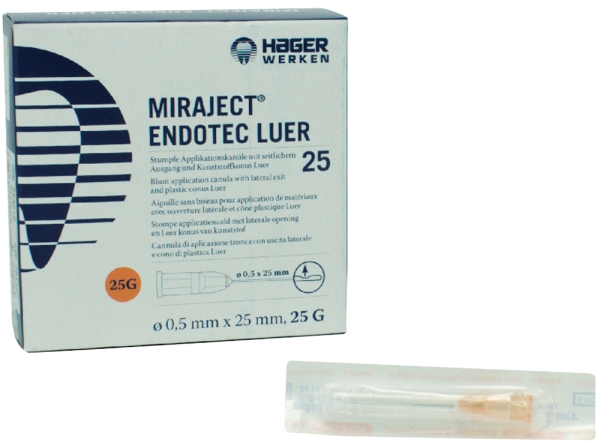 Miraject Endotec 0,5X25 Luer 25 unidades