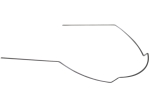 Arco de intrusión (níquel-titanio), .016" x .022", M. inferior, largo