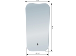 Espejo fotográfico nº 3 (oclusal, estándar) para soporte de espejo fotográfico antiniebla