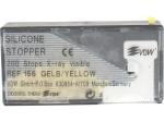 Dispensador de tapones de silicona amarillo 200 un