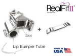 RealFit™ II snap - MI, combinación doble incl. tubo para Lip Bumper (diente 36) Roth .018"