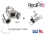 RealFit™ II snap - MI, combinación doble incl. tubo para Lip Bumper + cajetín lingual (diente 36) Roth .018"